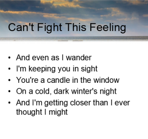 Can't Fight This Feeling
