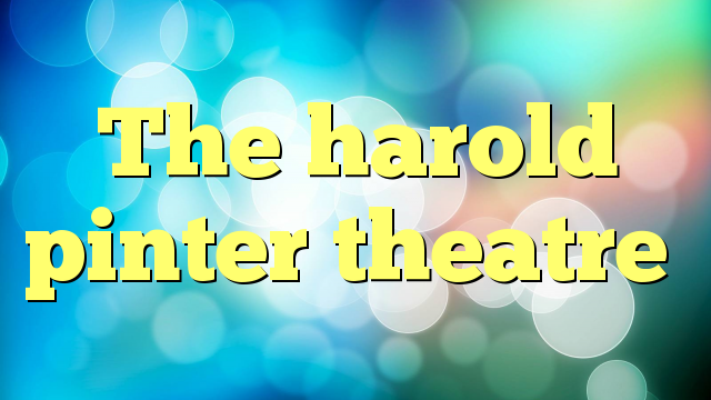 The harold pinter theatre