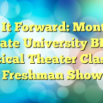 Play It Forward: Montclair State University BFA Musical Theater Class of 2018 Freshman Showcase