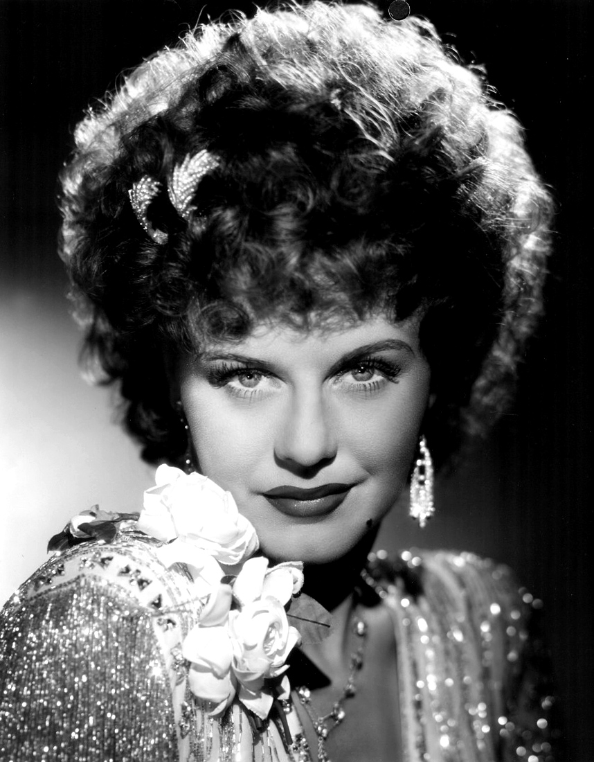 Publicity photo of Ginger Rogers as Roxie Hart in the 1942 film Roxie Hart