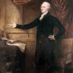 Full-length portrait of Alexander Hamilton painted by John Trumbull in 1805