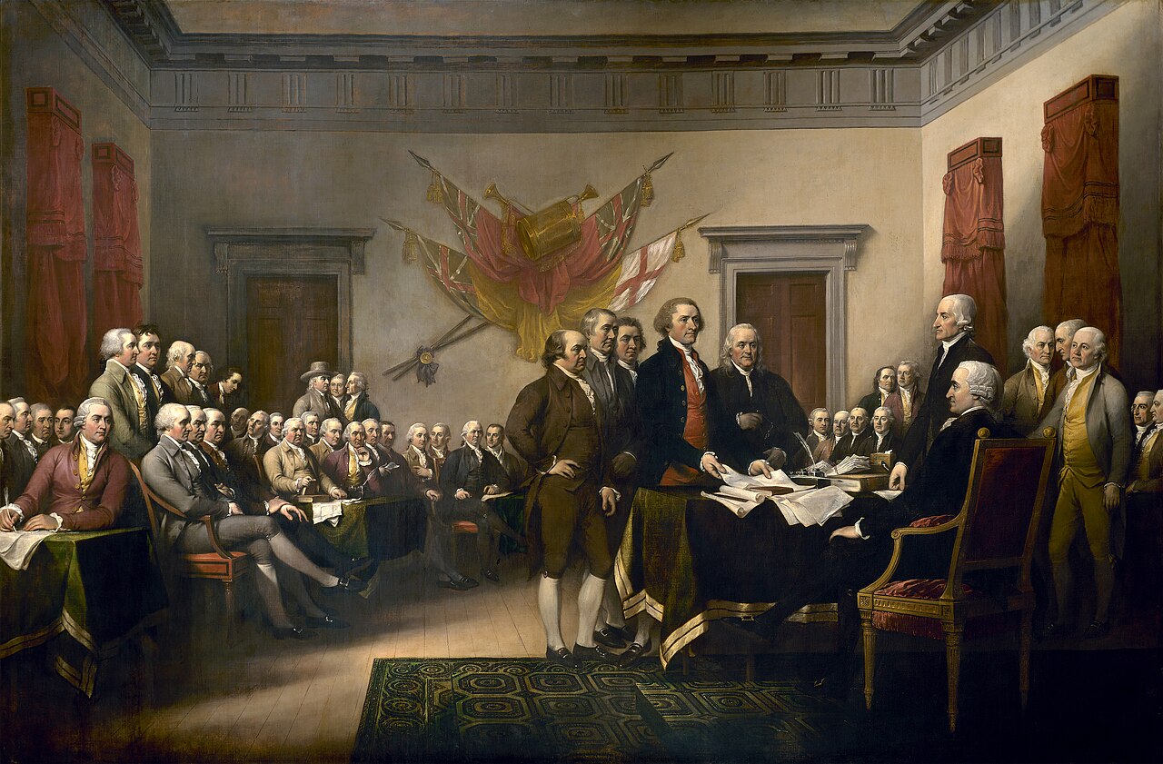 John Trumbull painting Declaration of Independence, 1819