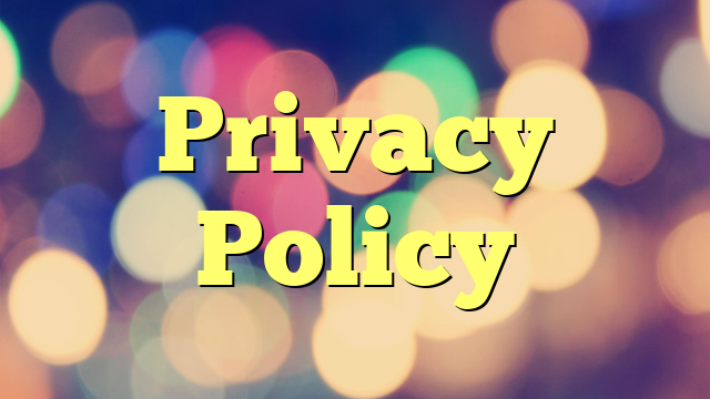 Privacy Policy