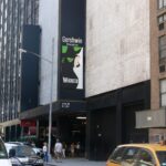 Exterior of the Gershwin Theatre on West 51st Street in New York, Broadway home of Wicked