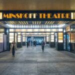 Exterior of the Minskoff Theatre in Times Square, New York, Broadway home of The Lion King