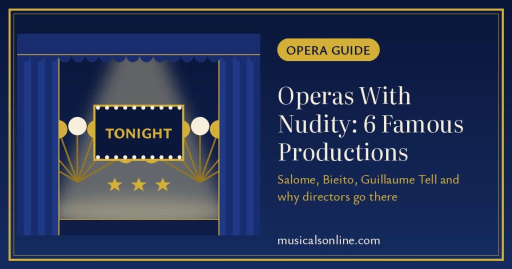 Operas With Nudity: 6 Famous Productions, a Musicals On Line opera guide