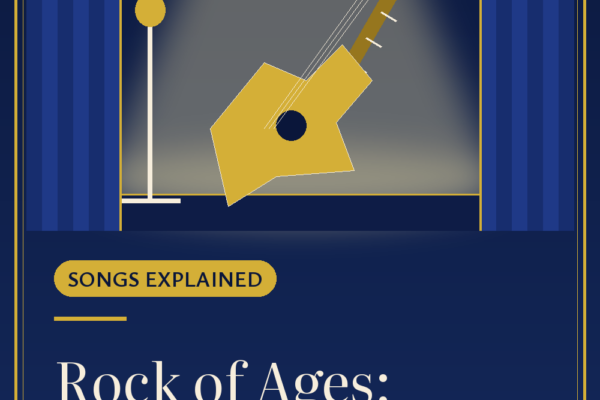 Pinterest graphic: Rock of Ages Musical Songs: Full Song List in Order from Musicals On Line